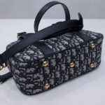 Christian Dior Medium D-Vibe Bowling Bag Dark Blue